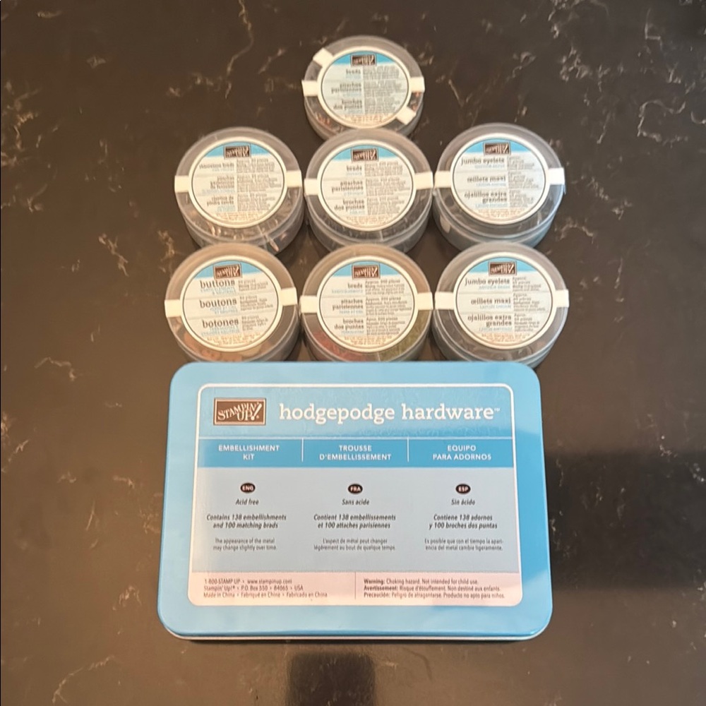 Stampin' Up! Hodgepodge Hardware Set with extra brads
